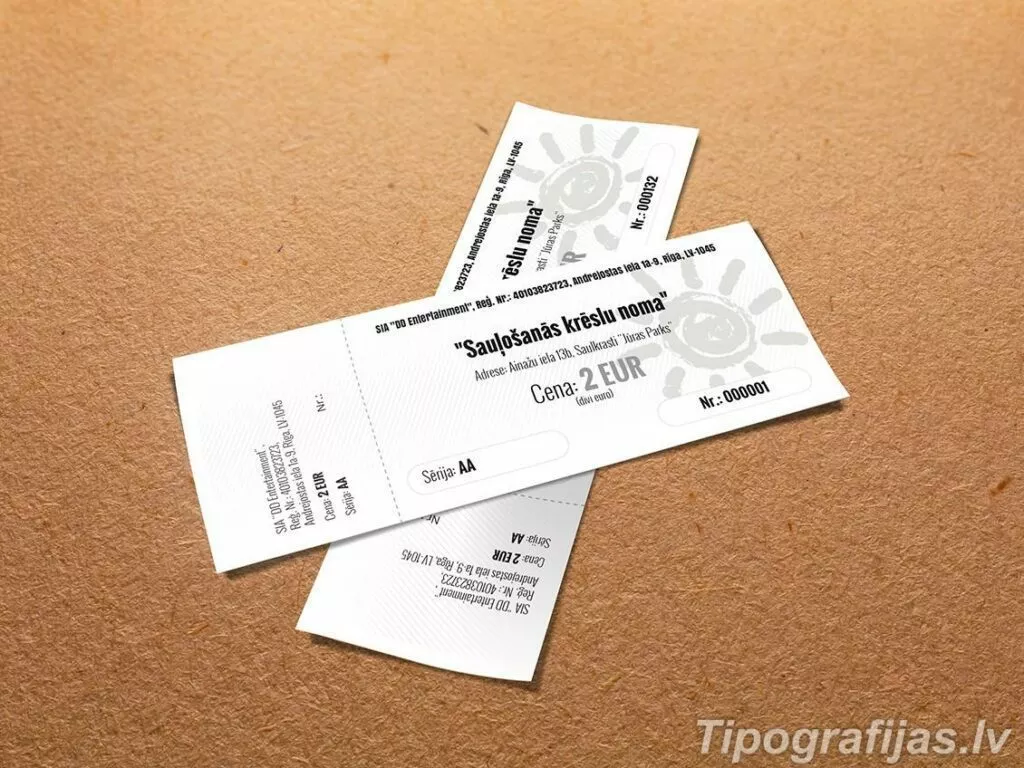 Tickets - Manufacturing and printing of tickets #5