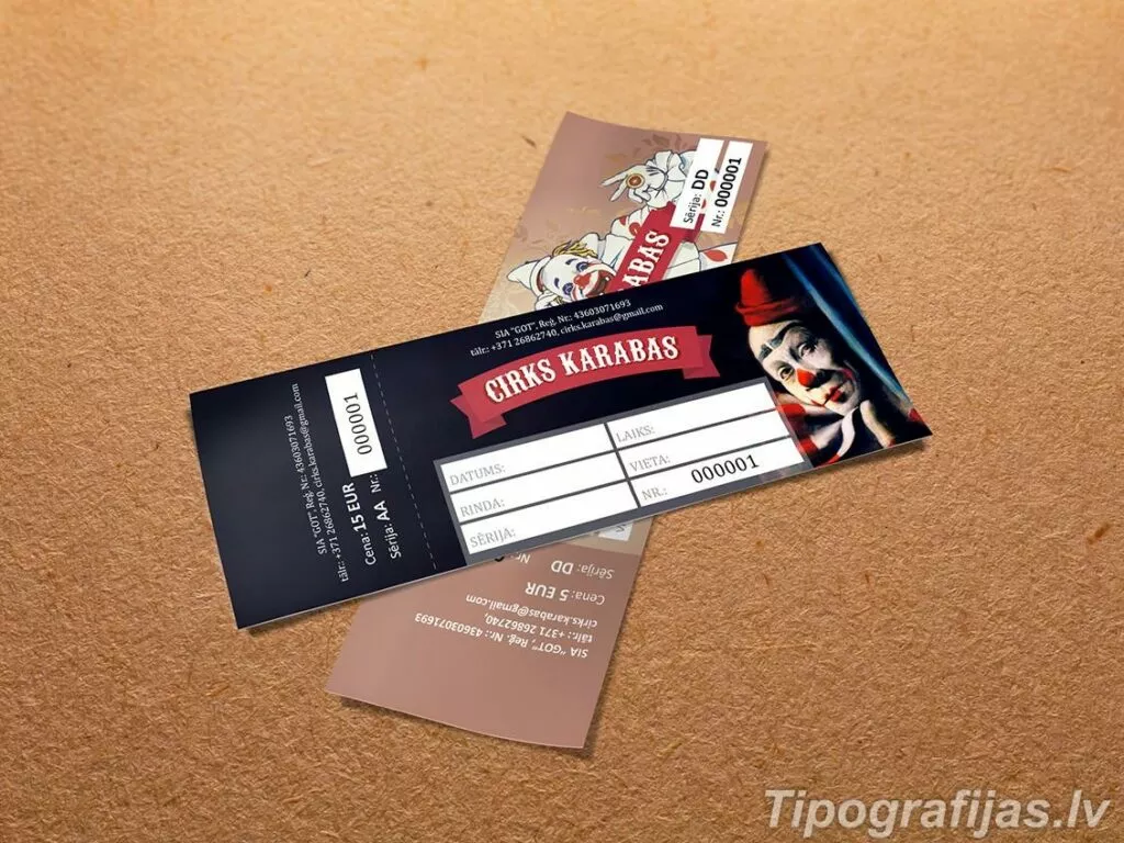 Tickets - Manufacturing and printing of tickets #10