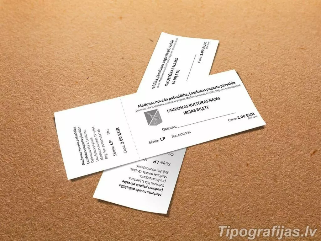 Tickets - Manufacturing and printing of tickets #3