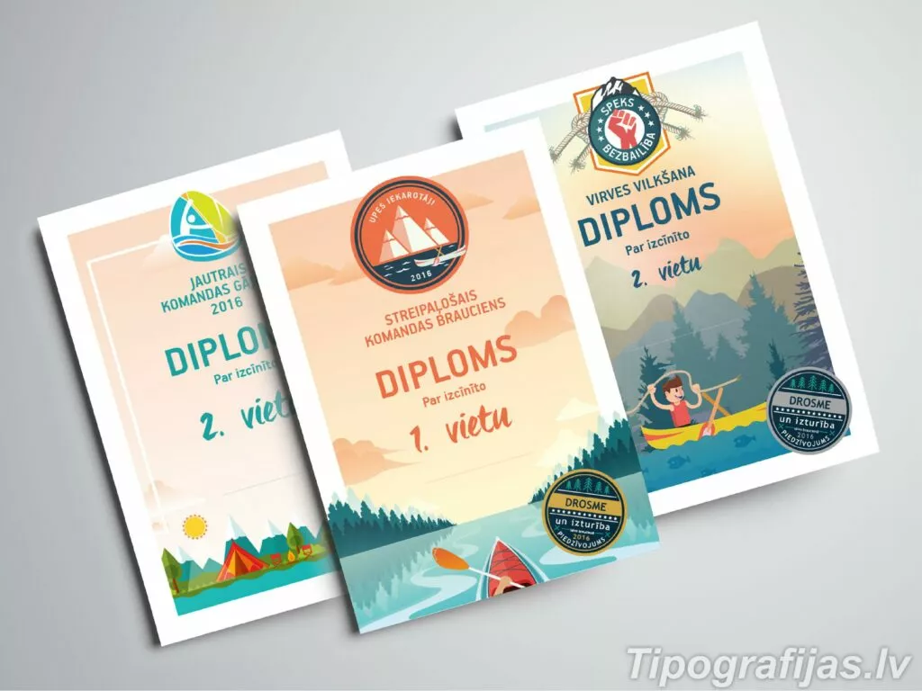 Diplomi, goda raksti druka un dizaina izstrāde. #5