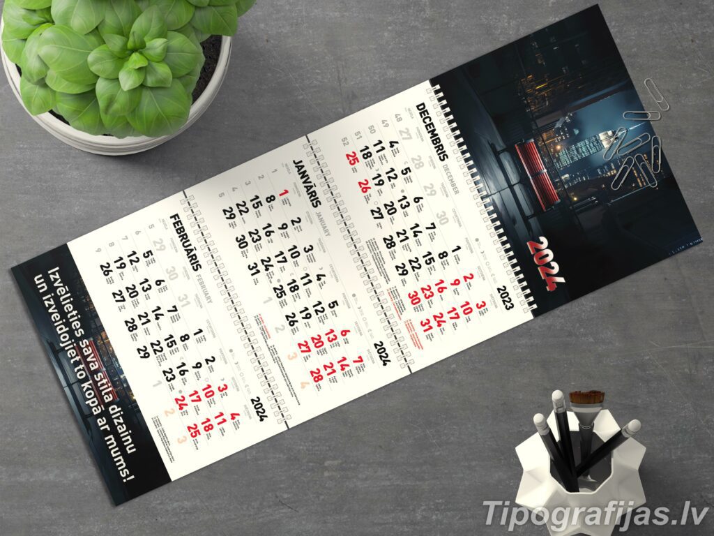 Изготовление и печать настенных календарей. Разработка дизайна календаря #2