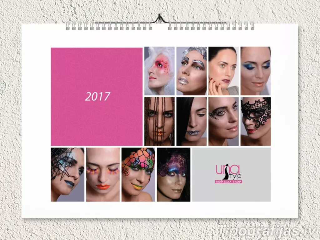 Printing of flip calendars. Design of flip calendars #1