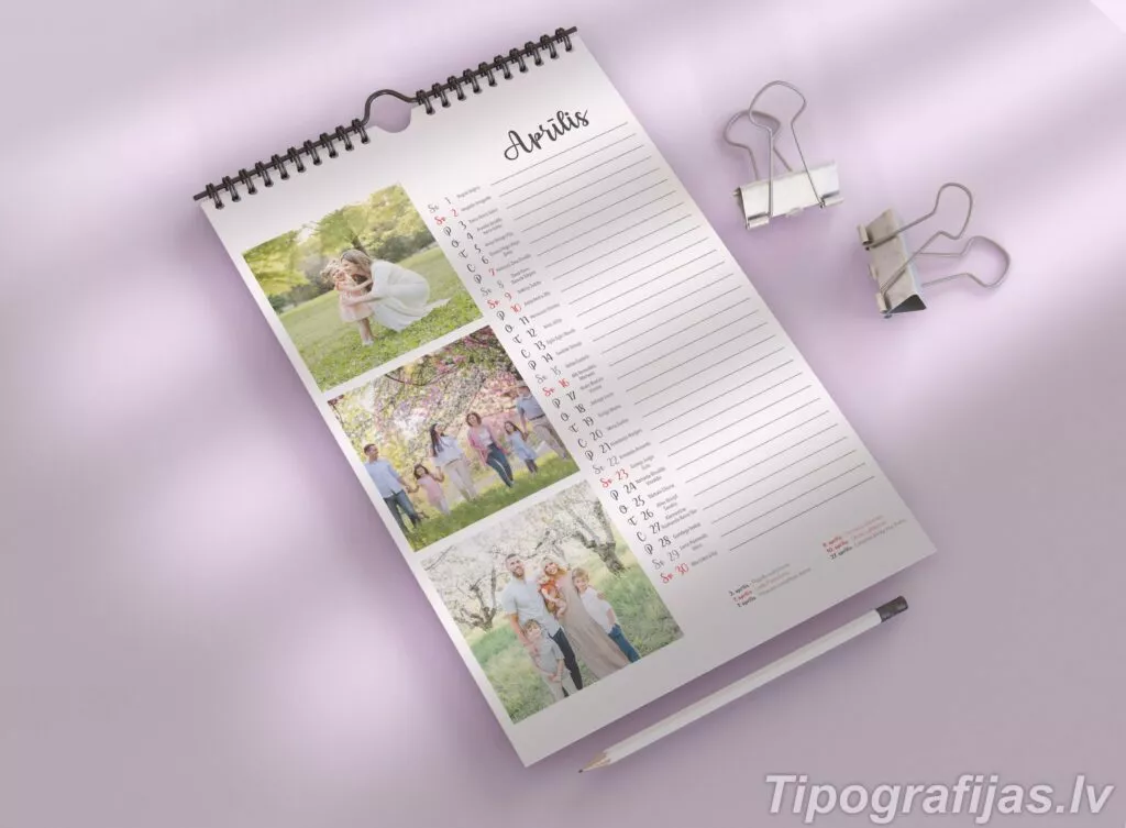 Printing of flip calendars. Design of flip calendars #6