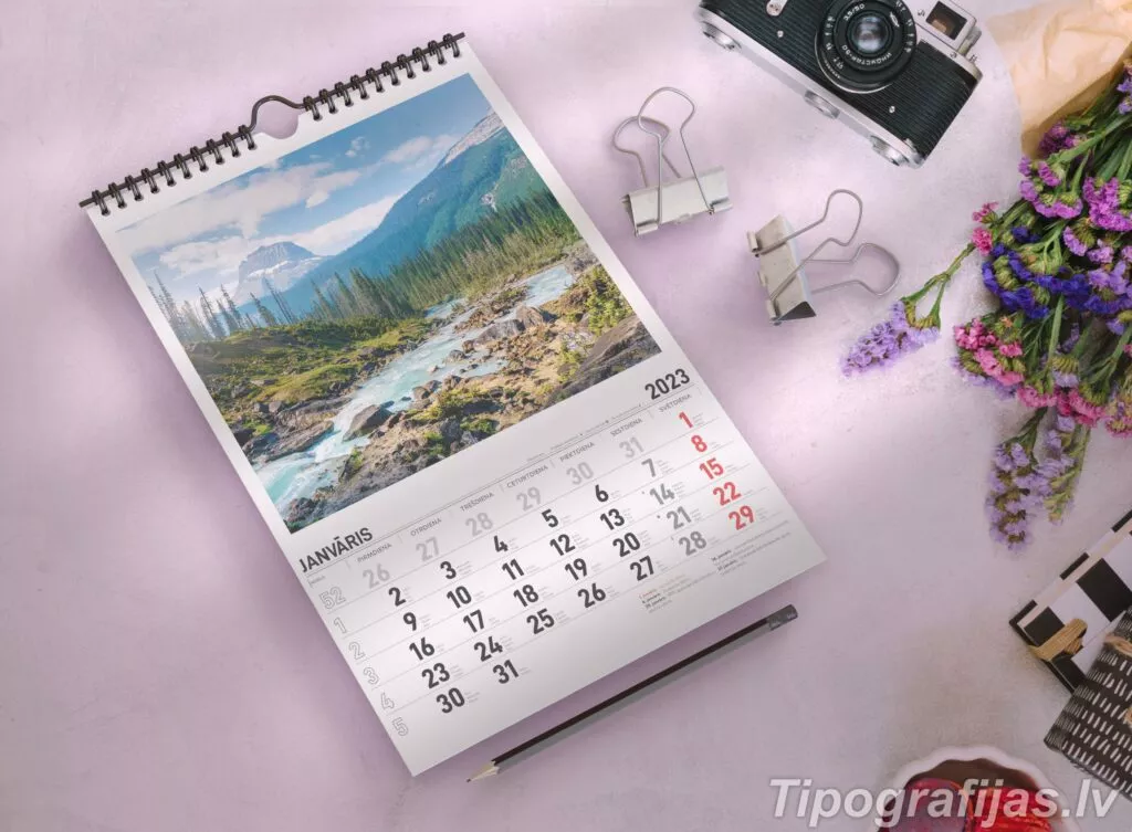 Printing of flip calendars. Design of flip calendars #7