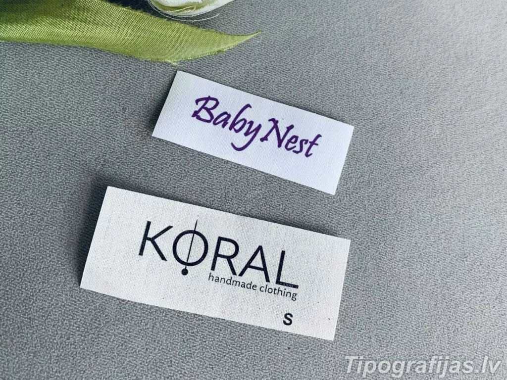 Printing of textile tags, designing of textile tags #7