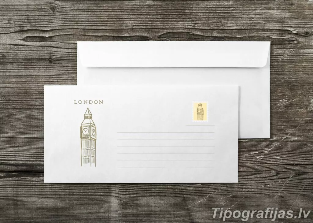 Envelope design development. Envelope printing. Sample of envelopes. #1