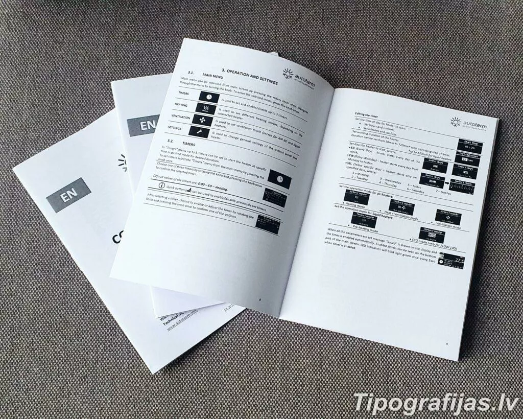 Production and printing of instructions, annotations