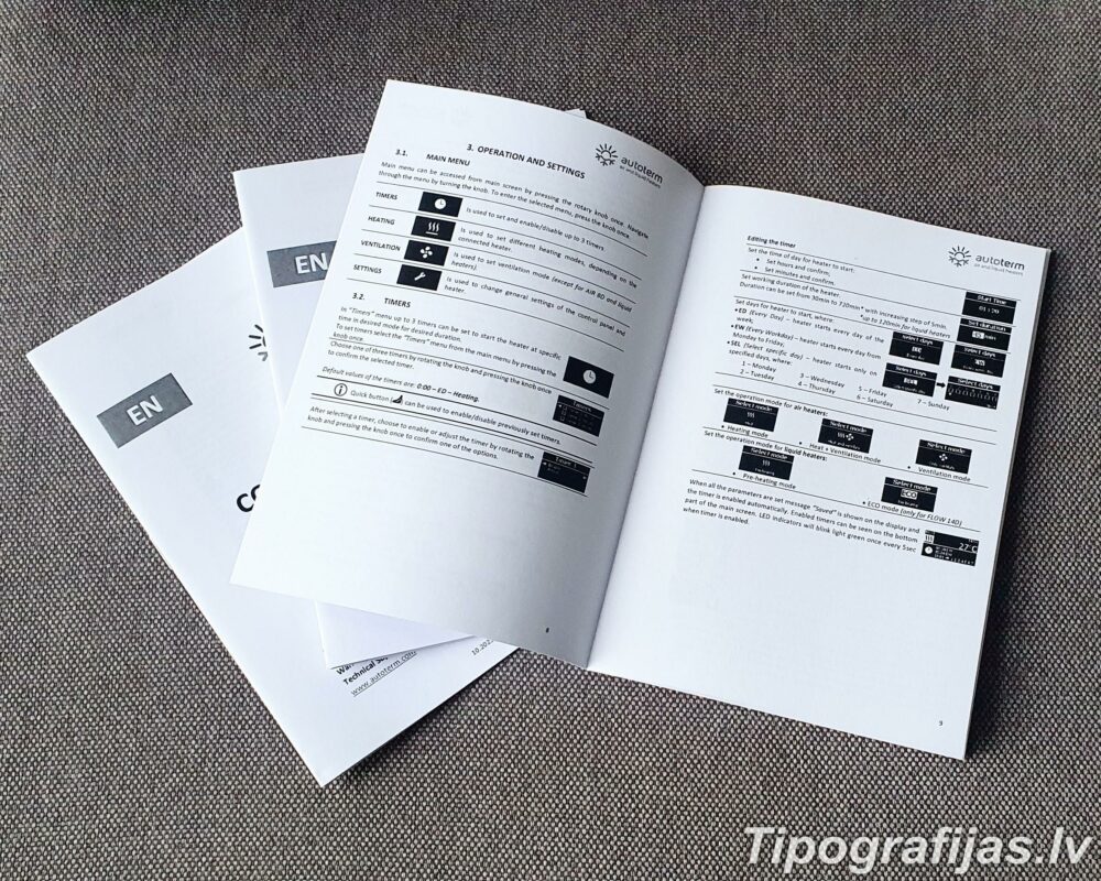Production and printing of instructions, annotations