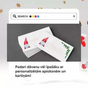 Padari dāvanu vēl īpašāku ar personalizētām aploksnēm un kartītēm! #1